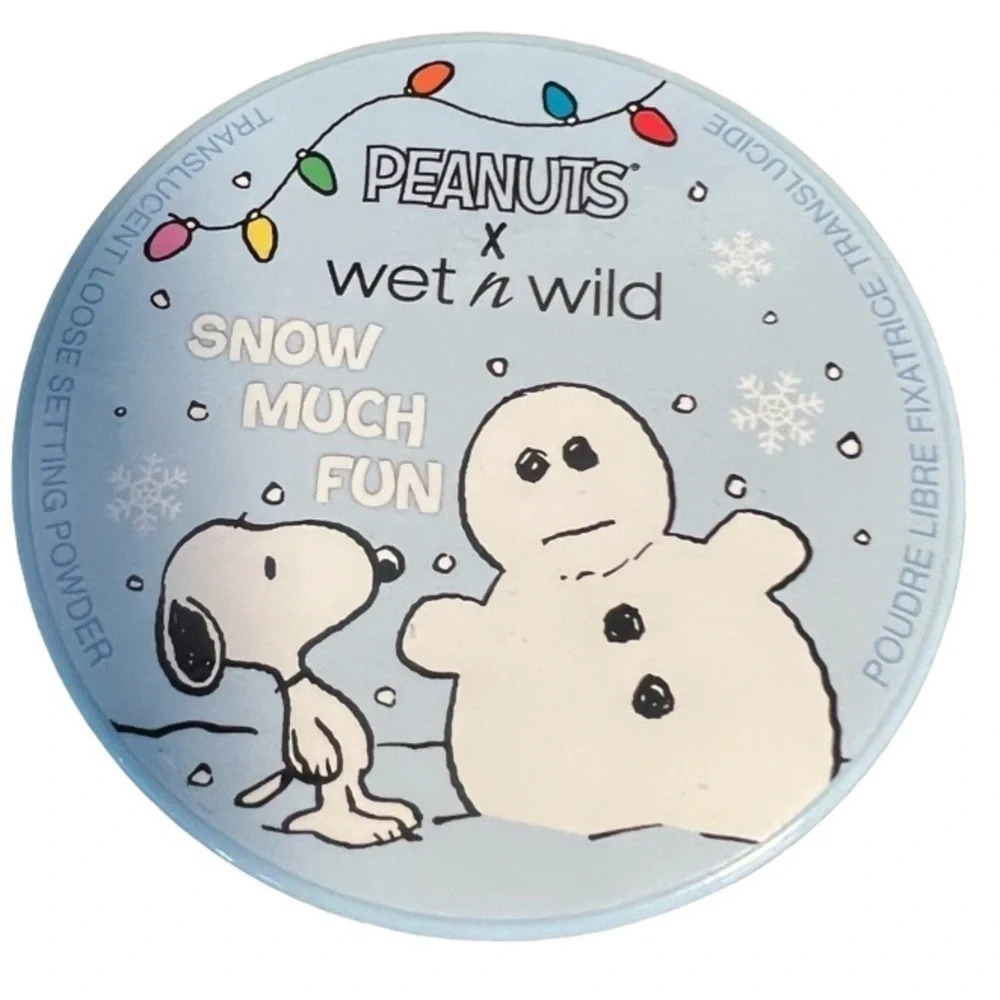 WET N WILD Ltd Edition Peanuts Snow Much Fun Loose Setting Powder NEW NIP NWT